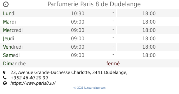 parfumerie milady dudelange